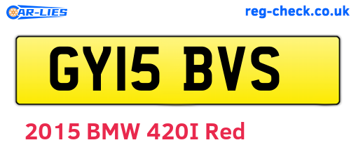 GY15BVS are the vehicle registration plates.