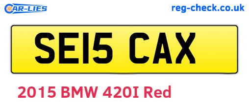SE15CAX are the vehicle registration plates.