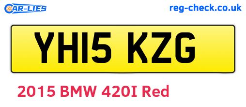 YH15KZG are the vehicle registration plates.