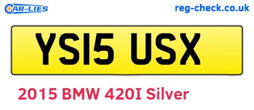 YS15USX are the vehicle registration plates.