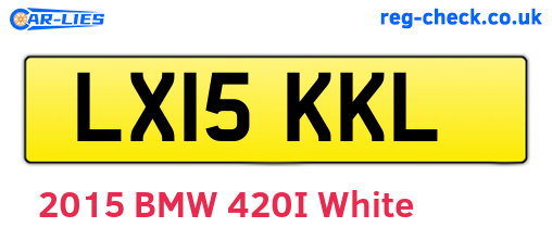 LX15KKL are the vehicle registration plates.
