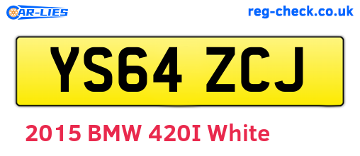 YS64ZCJ are the vehicle registration plates.