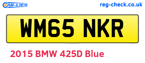 WM65NKR are the vehicle registration plates.