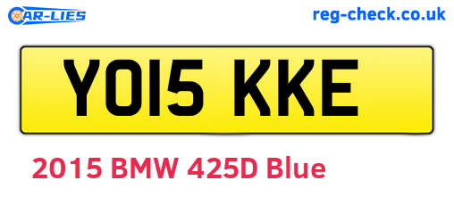 YO15KKE are the vehicle registration plates.