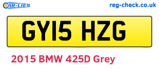 GY15HZG are the vehicle registration plates.