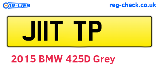 J11TTP are the vehicle registration plates.
