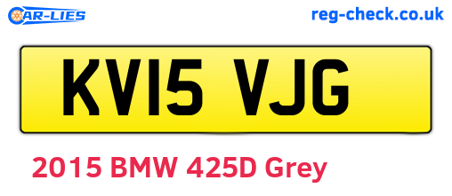 KV15VJG are the vehicle registration plates.