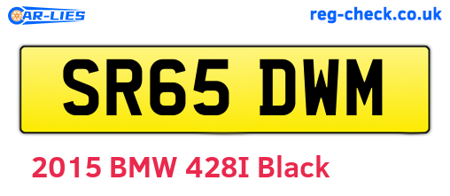 SR65DWM are the vehicle registration plates.