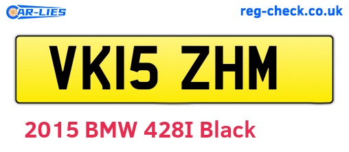VK15ZHM are the vehicle registration plates.