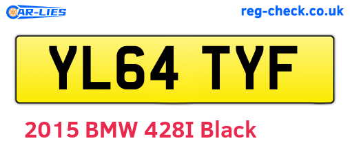 YL64TYF are the vehicle registration plates.