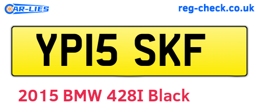 YP15SKF are the vehicle registration plates.