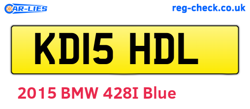 KD15HDL are the vehicle registration plates.