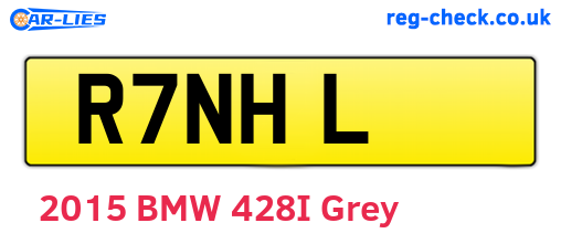 R7NHL are the vehicle registration plates.