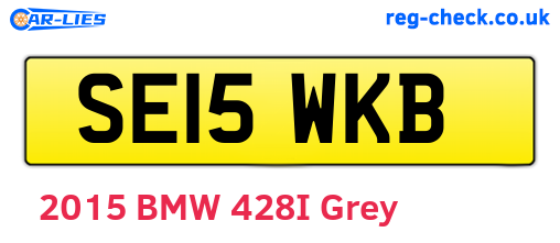 SE15WKB are the vehicle registration plates.