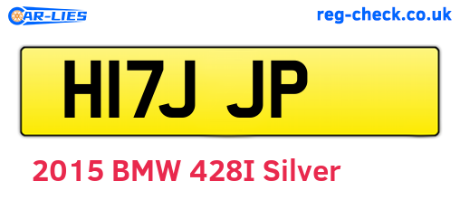H17JJP are the vehicle registration plates.