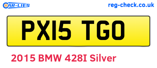 PX15TGO are the vehicle registration plates.