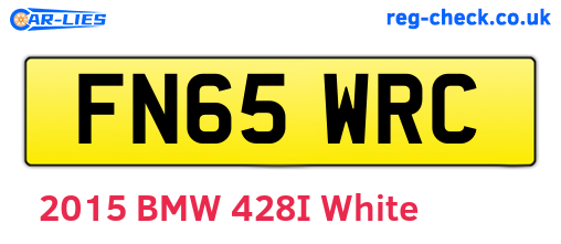 FN65WRC are the vehicle registration plates.