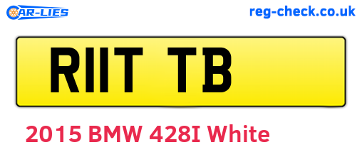 R11TTB are the vehicle registration plates.