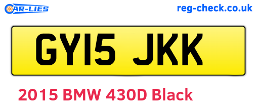 GY15JKK are the vehicle registration plates.