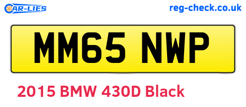 MM65NWP are the vehicle registration plates.