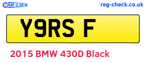 Y9RSF are the vehicle registration plates.