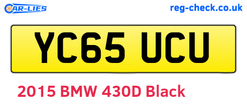 YC65UCU are the vehicle registration plates.