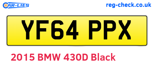 YF64PPX are the vehicle registration plates.
