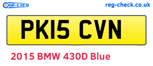 PK15CVN are the vehicle registration plates.