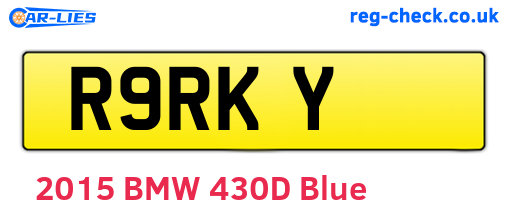 R9RKY are the vehicle registration plates.