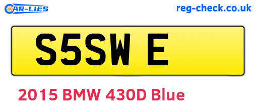 S5SWE are the vehicle registration plates.