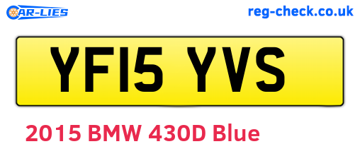 YF15YVS are the vehicle registration plates.