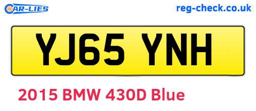 YJ65YNH are the vehicle registration plates.