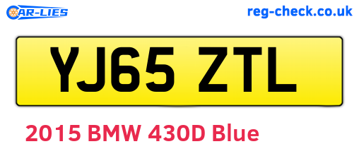 YJ65ZTL are the vehicle registration plates.