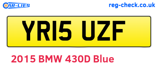 YR15UZF are the vehicle registration plates.