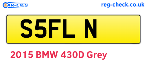 S5FLN are the vehicle registration plates.