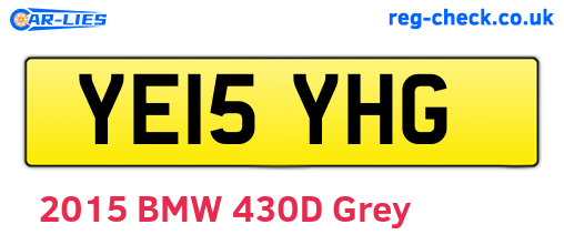 YE15YHG are the vehicle registration plates.
