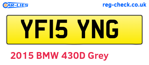 YF15YNG are the vehicle registration plates.