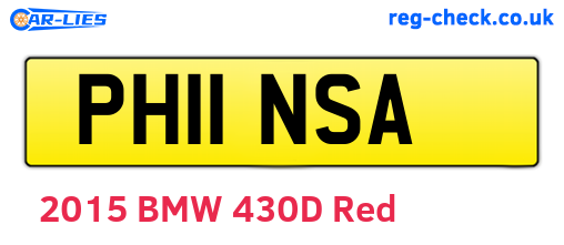 PH11NSA are the vehicle registration plates.