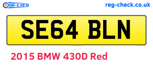 SE64BLN are the vehicle registration plates.
