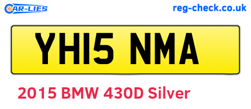 YH15NMA are the vehicle registration plates.