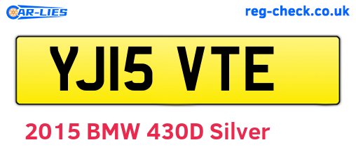 YJ15VTE are the vehicle registration plates.