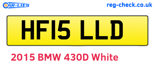 HF15LLD are the vehicle registration plates.
