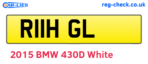 R11HGL are the vehicle registration plates.