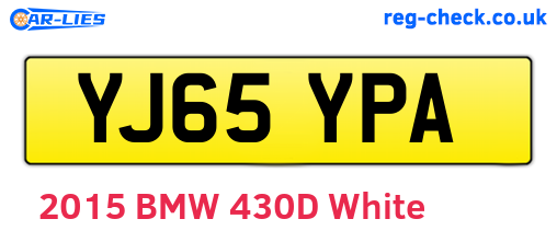YJ65YPA are the vehicle registration plates.