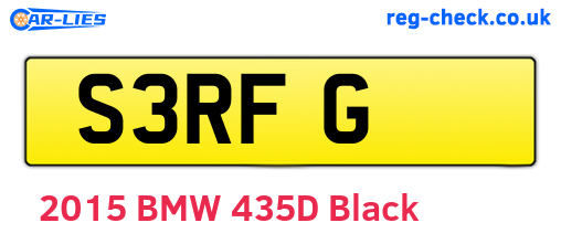 S3RFG are the vehicle registration plates.