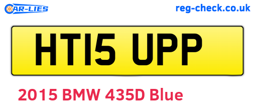 HT15UPP are the vehicle registration plates.