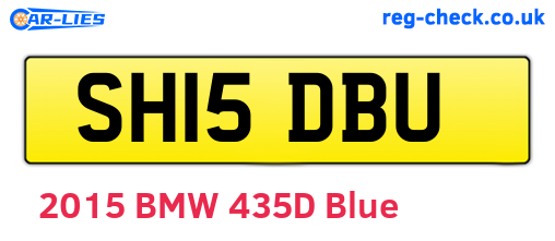 SH15DBU are the vehicle registration plates.