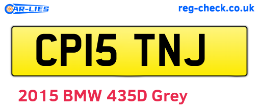 CP15TNJ are the vehicle registration plates.