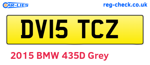 DV15TCZ are the vehicle registration plates.
