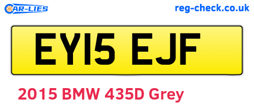 EY15EJF are the vehicle registration plates.